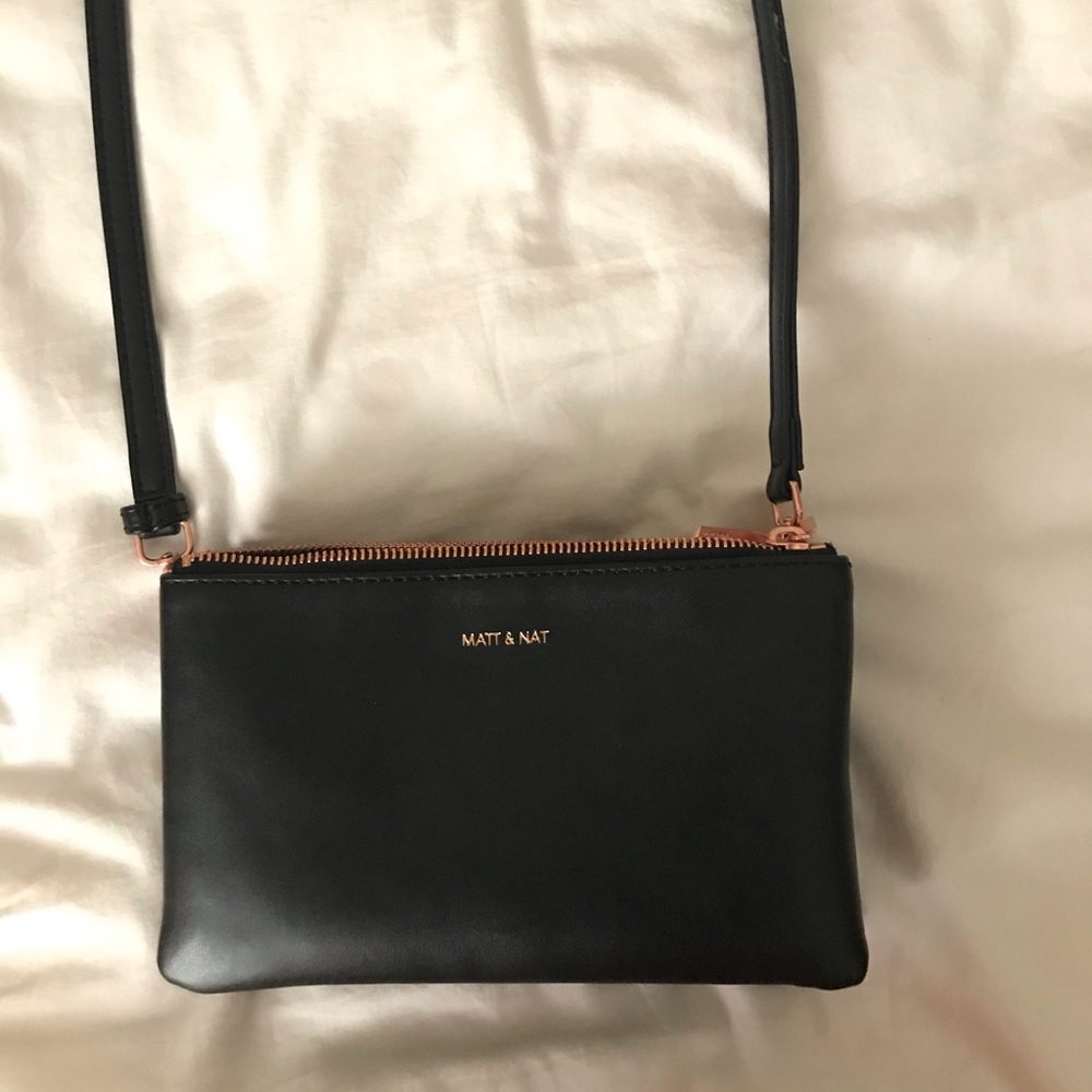 Matt and Nat Black Crossbody Bag